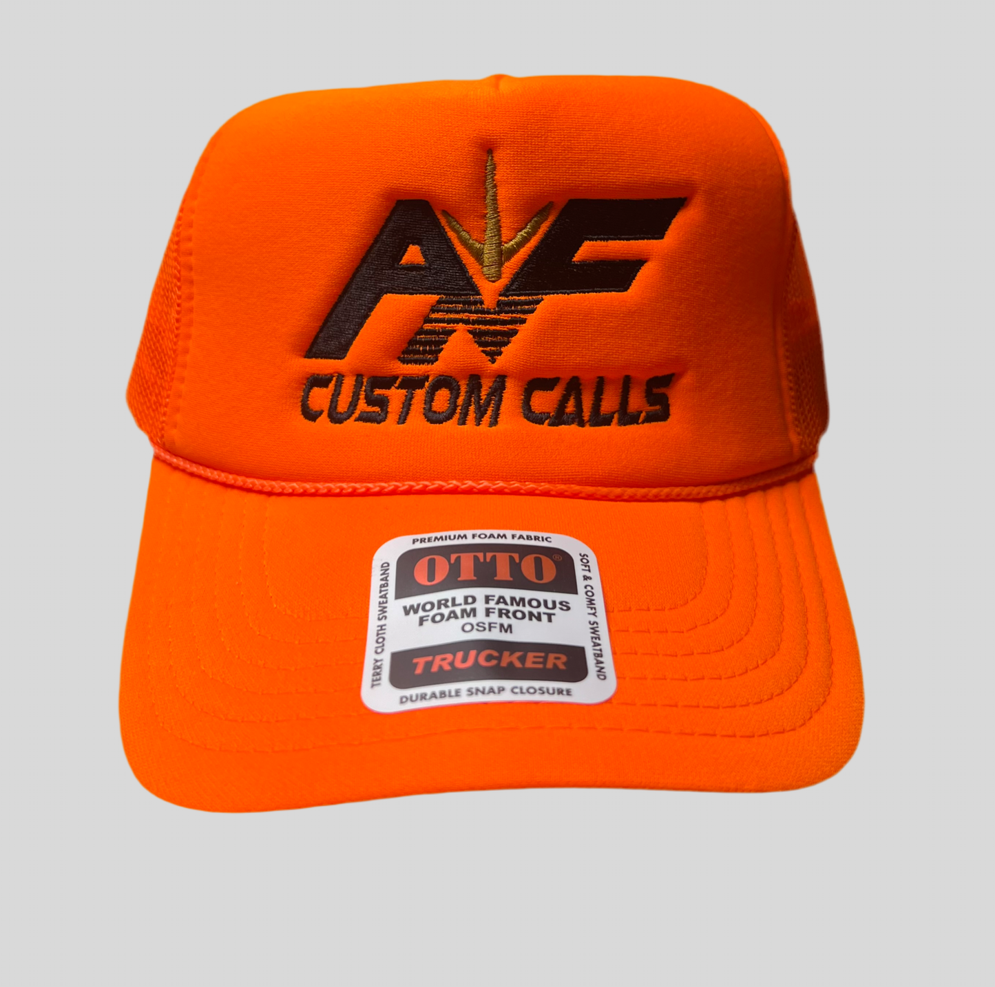 Orange ANF Custom Calls Otto Trucker Hat