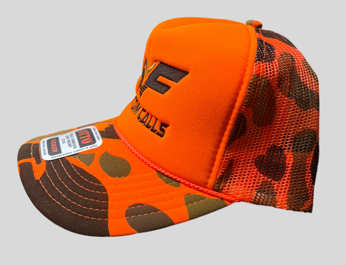 Orange Camo ANF Custom Calls Otto Trucker Hat